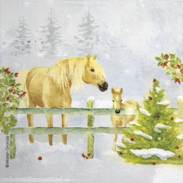 Paper Napkin - Maren Grande: Christmas Horses