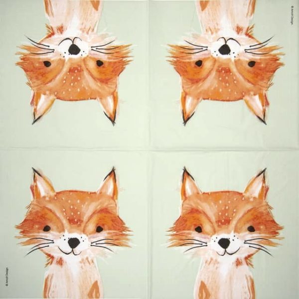 Paper Napkin - Arnolt Design: Foxy - Image 2