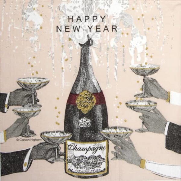Cocktail Napkins (20) - Carson Higham: New Year