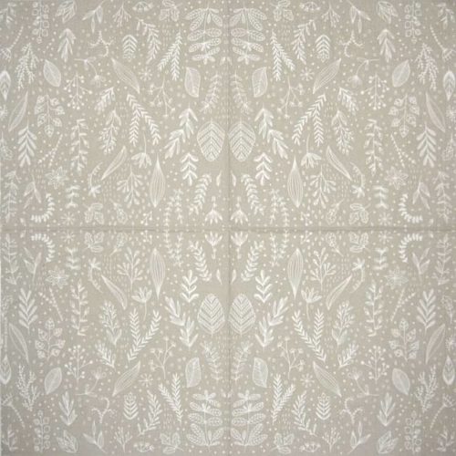 Paper Napkin - Marina Brackhoff: Pure Flower grey_PPD_1334092