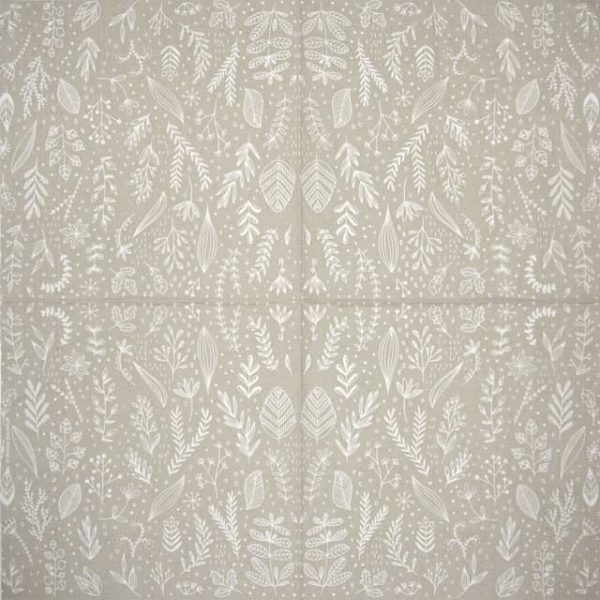 Paper Napkin - Marina Brackhoff: Pure Flower grey_PPD_1334092