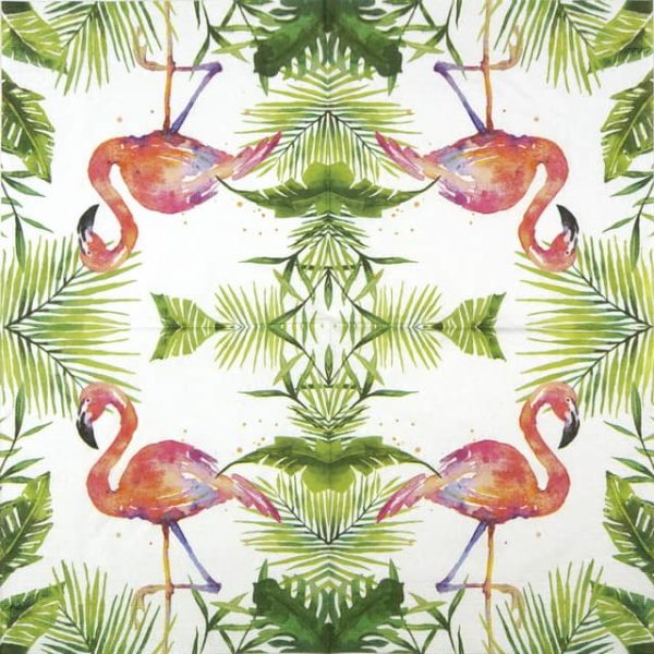 Paper Napkin - Carola Pabst: Tropical Flamingo