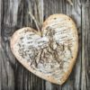 Paper Napkin - Wooden Heart