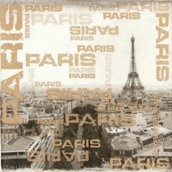 Paper Napkin - Paris