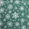 Paper Napkin - Christmas Snowflakes green - Paw