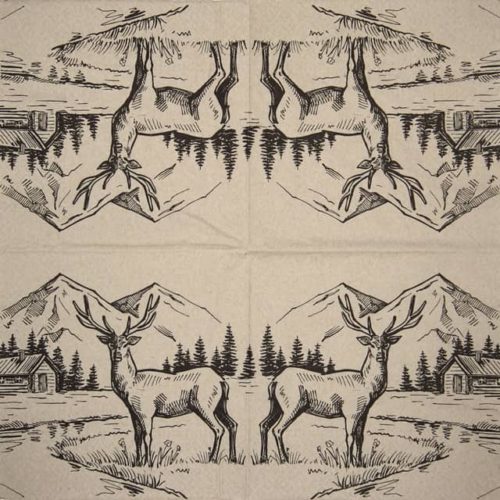 Paper Napkin - We Care Mountain View - Paw