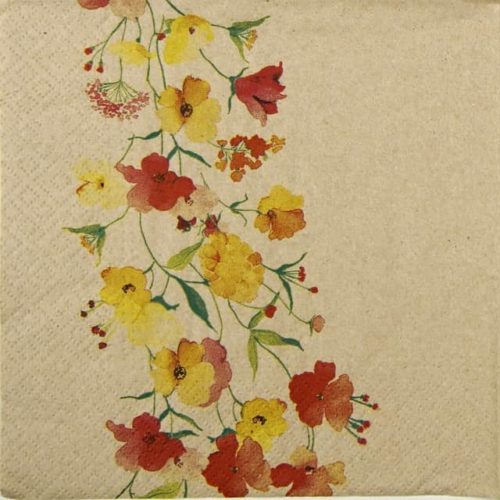 Paper Napkin - We Care Delicate Flowers