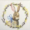 Paper Napkin - Rabbit with Catkins