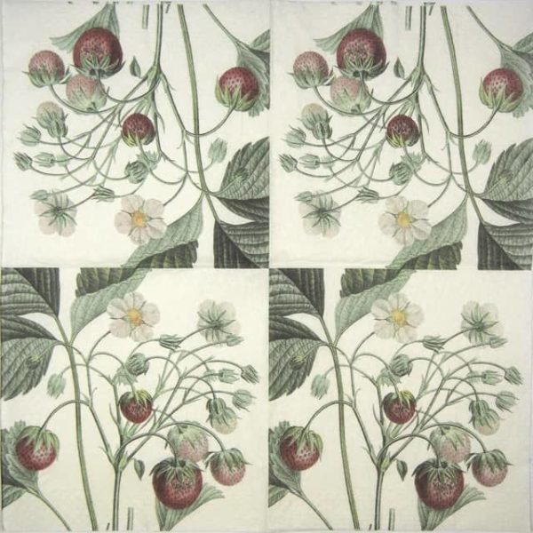 Lunch Napkins - Strawberry (25 pieces)