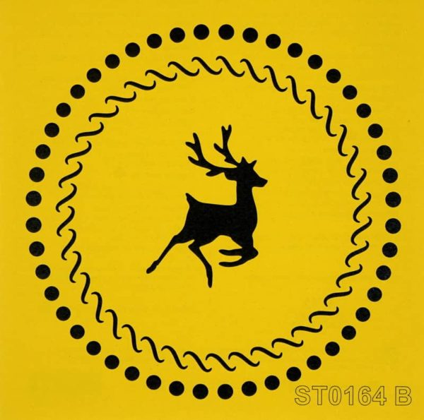 Stencil_ITD_ST0164B_Christmas deer