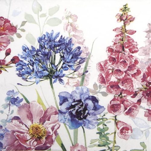 Paper Napkin - Foxglove & Agapanthus_Ti-flair_367731