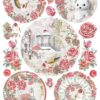 Rice Paper - Frosen Roses Medalions  - CBRP137