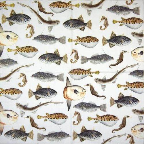 Paper Napkin - Fish of the Sea