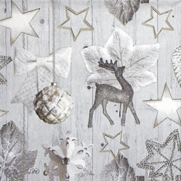 Paper Napkin - White Winter Deco_IHR927100