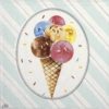 Paper Napkin - Oh Happy Ice Cream light grey