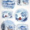 Rice Paper - Winter Landscapes with Animals - R1485_ITD