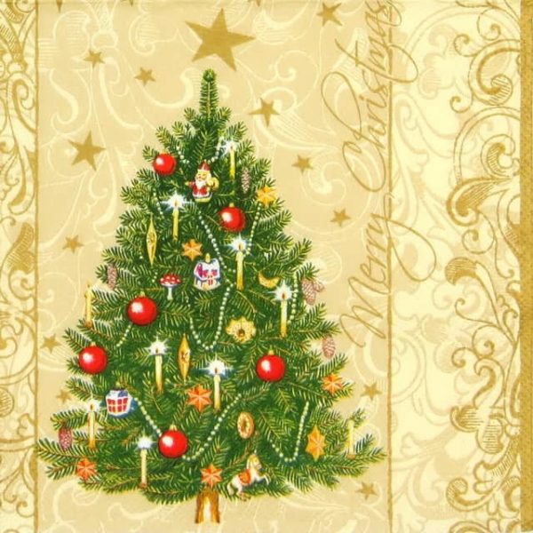 Lunch Napkins (20) - Christmas tree