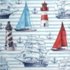 Paper napkin Watercolour Sailing Motifs