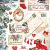 Rice Paper - Romantic Christmas Let it Snow Cards - DFSA4614 - Stamperia