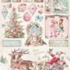 Rice Paper - Pink Christmas Sleigh - DFSA4629 - Stamperia