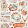 Rice Paper - Pink Christmas Deer - DFSA4628 - Stamperia