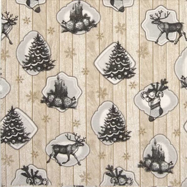 Paper Napkin - Cottage Christmas