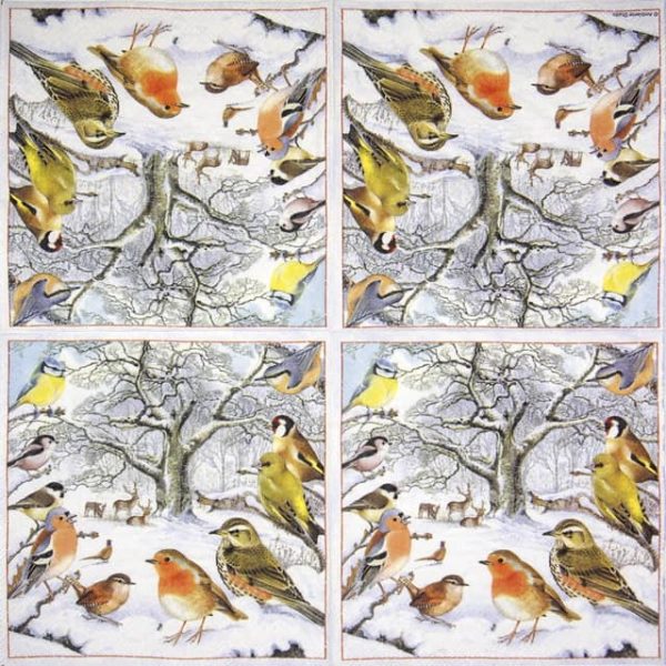 Paper Napkin - Bird Meeting - Image 2