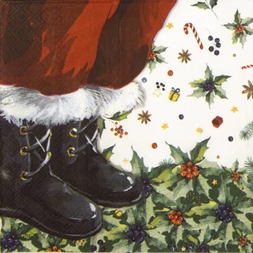 Paper Napkin - Santas Boots_IHR_926900