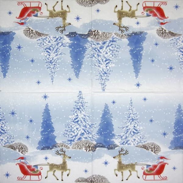 Lunch Napkins (20) - Snow Flurry - Image 2