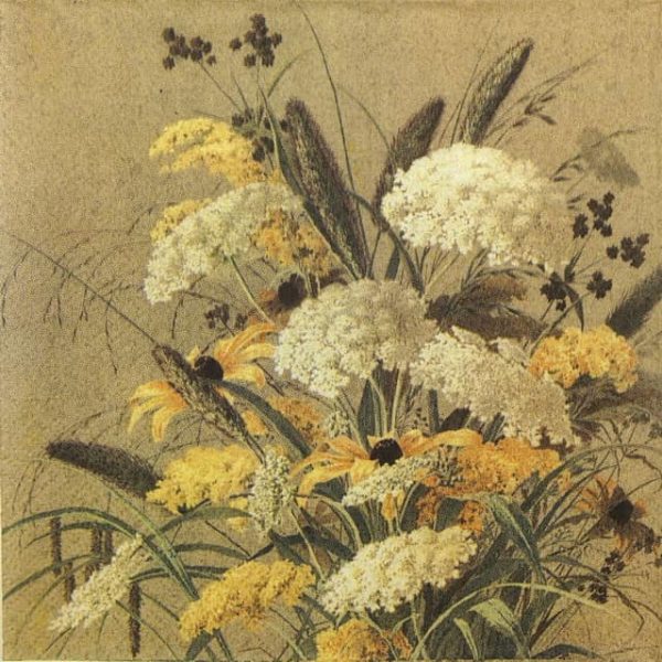 Single Paper Napkin - Autumn bouquet