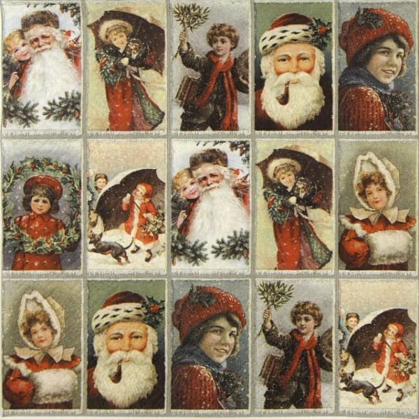 Paper Napkin - Christmas collage_Sköna-Ting_STNAP166