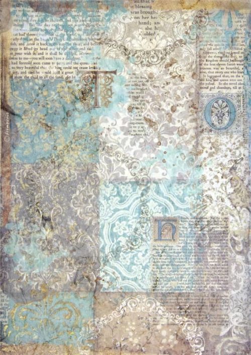 Rice Paper - Sleeping Beauty Texture Gold - DFSA4572