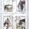 Rice Paper - Romantic horses Four frames - DFSA4581