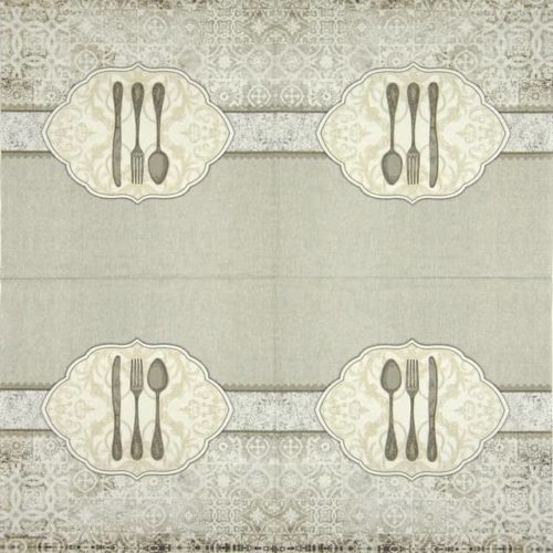 Paper Napkin wedding fork spoon and knife set
