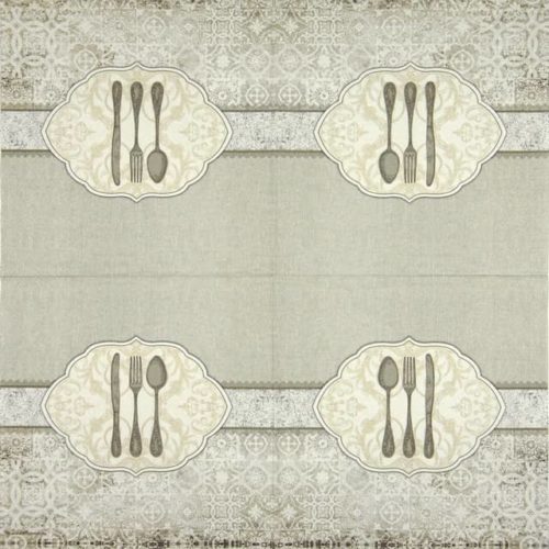 Paper Napkin wedding fork spoon and knife set