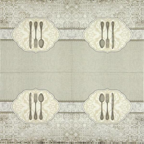 Paper Napkin wedding fork spoon and knife set