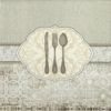 Paper Napkin wedding fork spoon and knife set