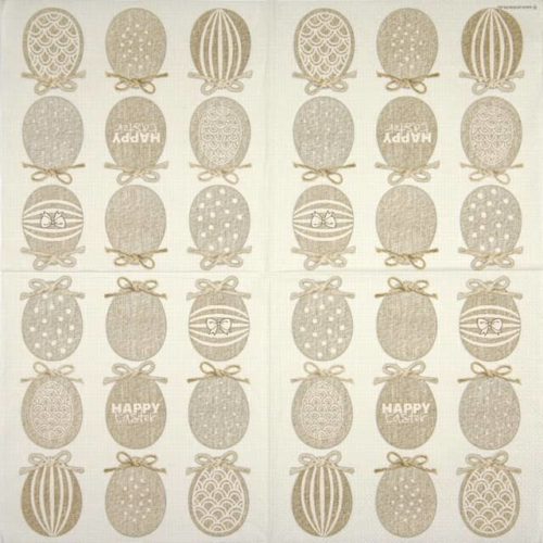 Paper Napkin natural Easten eggs