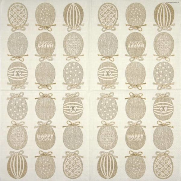 Paper Napkin natural Easten eggs