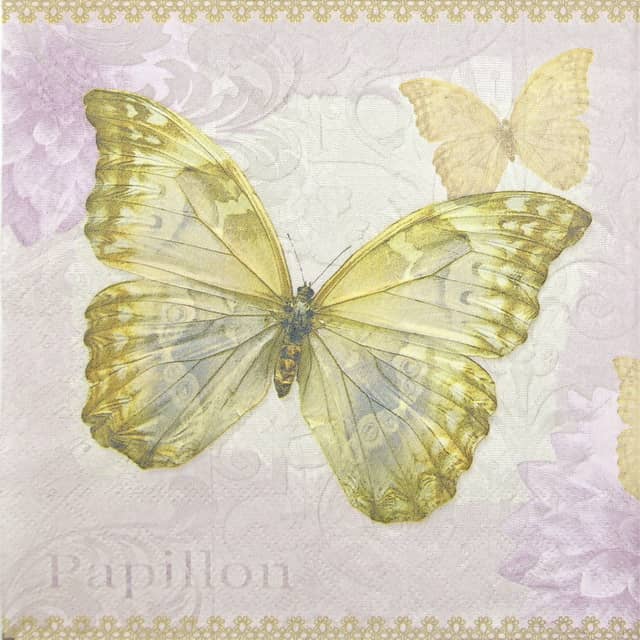 Paper Napkin Open Wings Butterfly