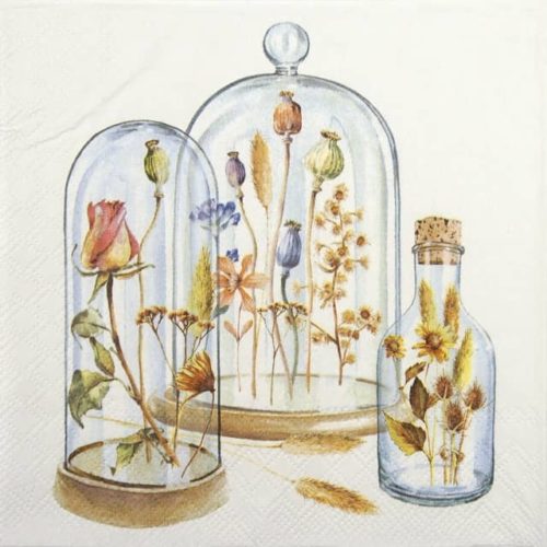 Potpourries in glass Bell Jars