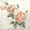 Paper napkin vintage pink roses