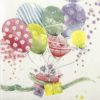 Paper Napkin Colorful Birthday Ballons