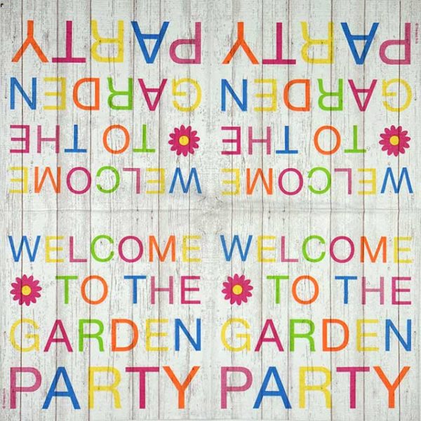 Single Decoupage Napkin - Garden Party