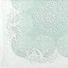 Paper napkin butterfly lace aqua