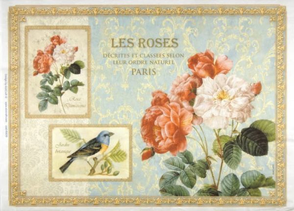 Rice Paper - Les Roses 32x45cm