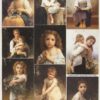 Rice Paper  A/4 Decoupage- Bouguereau: Girls - R1889
