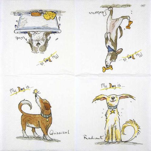 Paper Napkin Anita Jeram Emotion Dogs