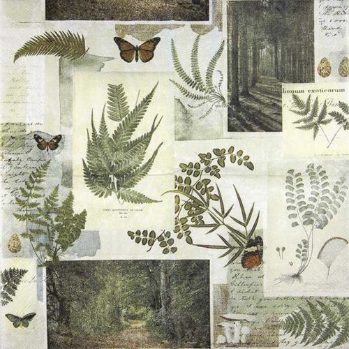 Paper Napkin forest plants