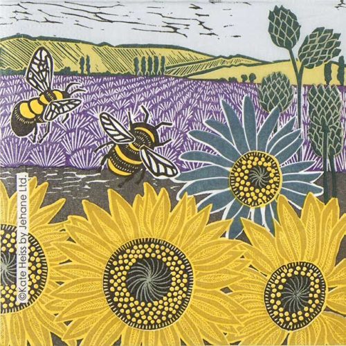 Paper Napkin - Lavender & Sunflowers